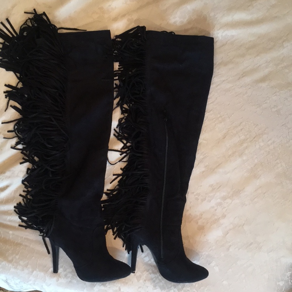 Over the knee Fringe Boot size 6.5